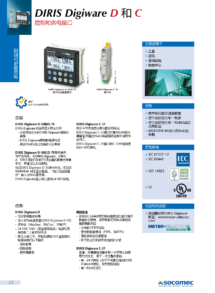 DIRIS Digiware D和C