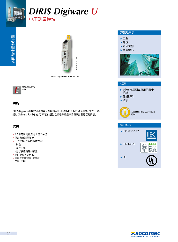 DIRIS Digiware U