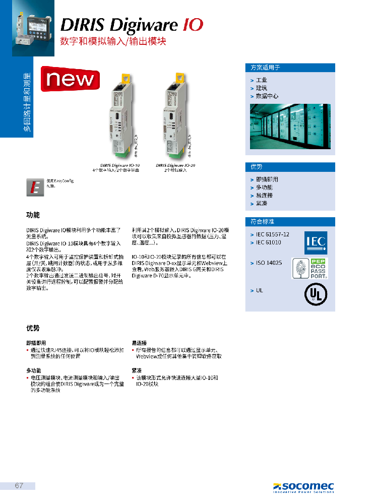 DIRIS Digiware IO